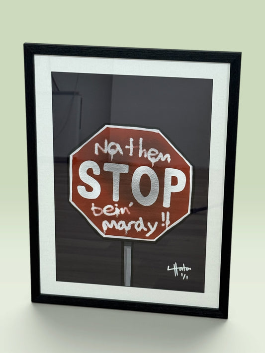 STOP - 1 of 1 Signed Limited Edition Print - LukeHorton Art