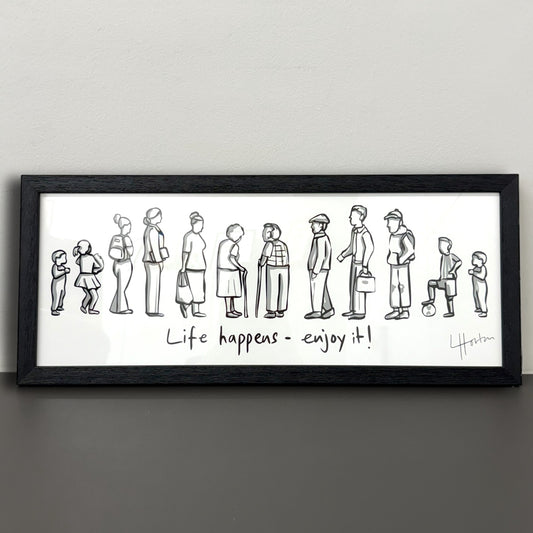 Life Happens - Framed Art Print - Luke Horton
