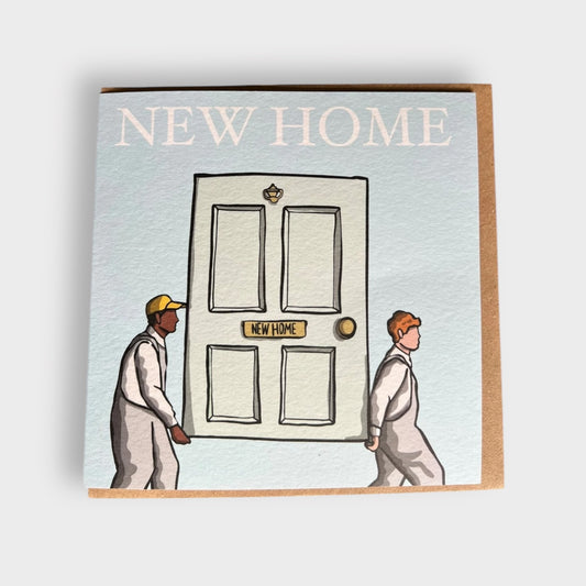 New Home - Greetings Card - Includes Bullion Chocolate - LukeHorton Art