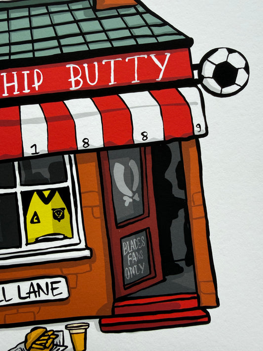 Like A Greasy Chip Butty - Signed Limited Edition Giclee Print (50) - LukeHorton Art