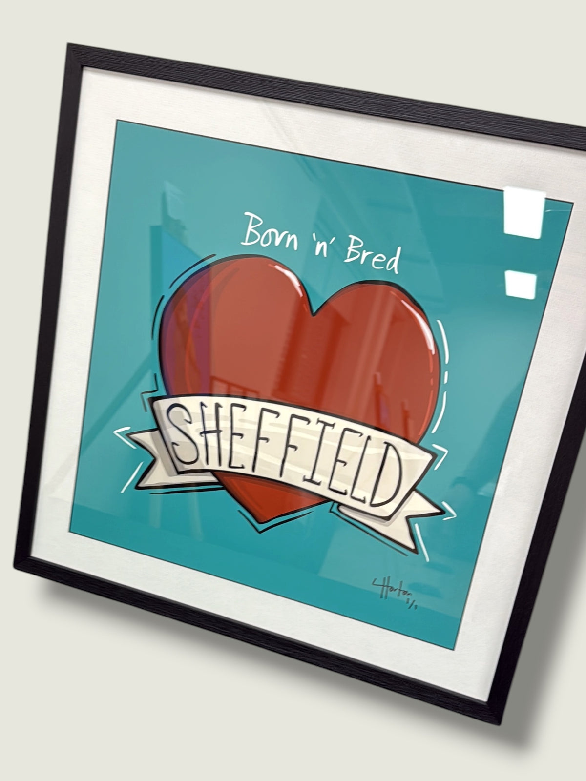 Sheffield Heart Tattoo - 1 of 1 Signed Limited Edition Print - LukeHorton Art