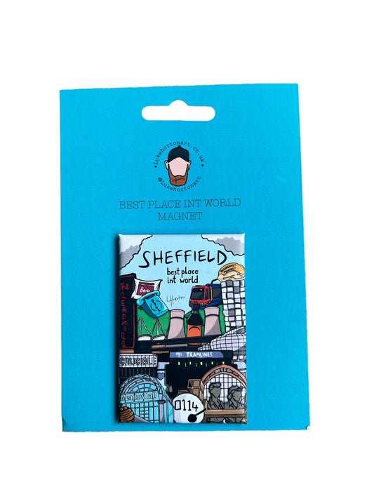 Best Place Int World Magnet - Sheffield Fridge Magnet