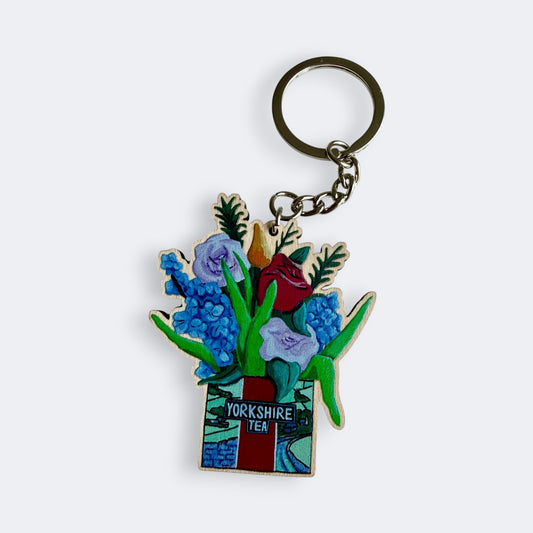 Yorkshire Tea Vase - Keyring
