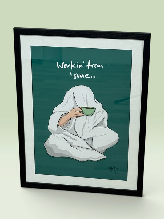 Working From 'ome- 1 of 1 Signed Limited Edition Print - LukeHorton Art