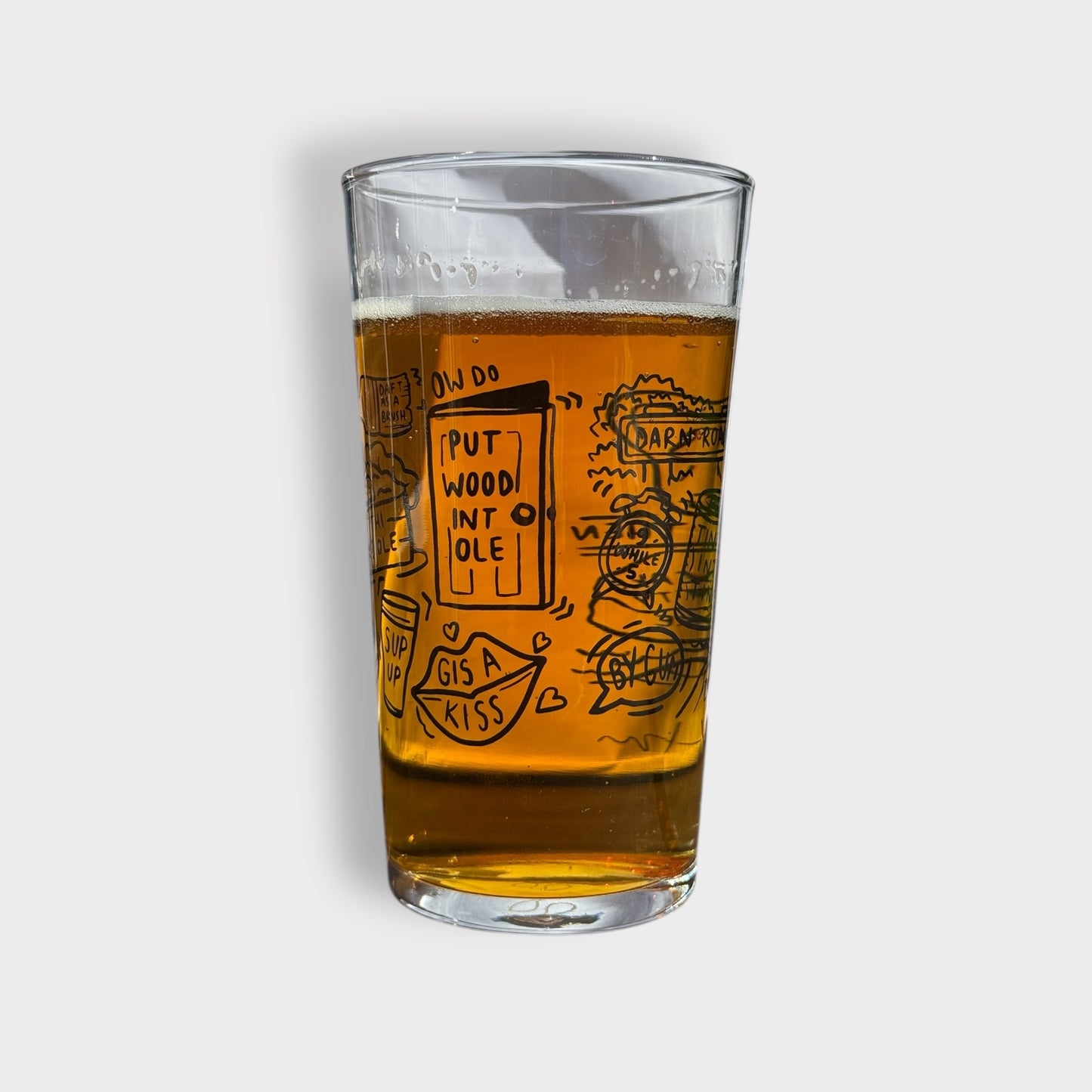 Yorkshire Slang Pint Glass