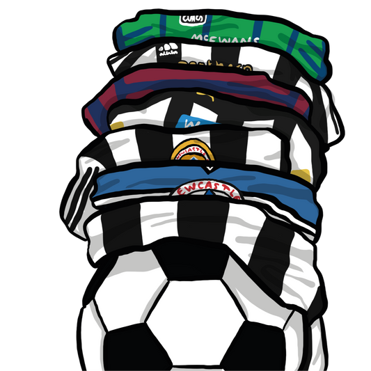 NUFC Shirts - Newcastle FC Art Print - Luke Horton