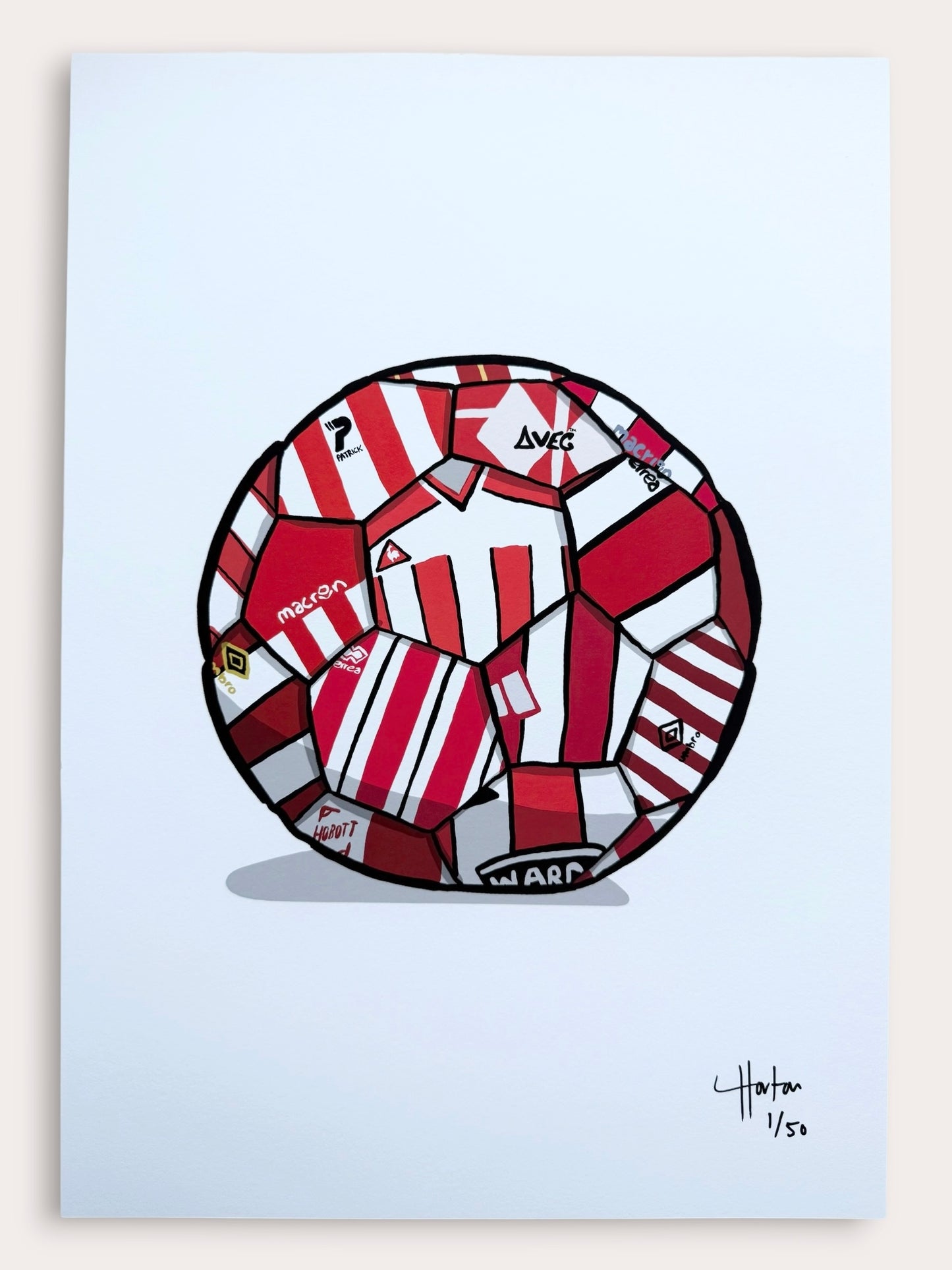 The Shirt Collector's Ball (SUFC) - Signed Limited Edition Giclee Print (50) - LukeHorton Art