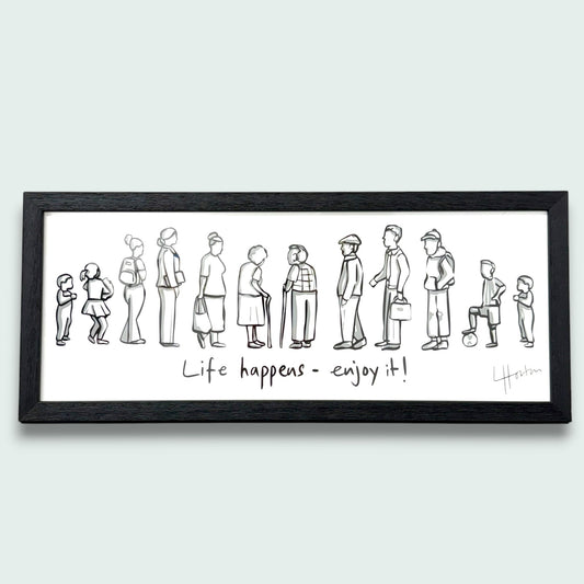 Life Happens - Framed Art Print - Luke Horton