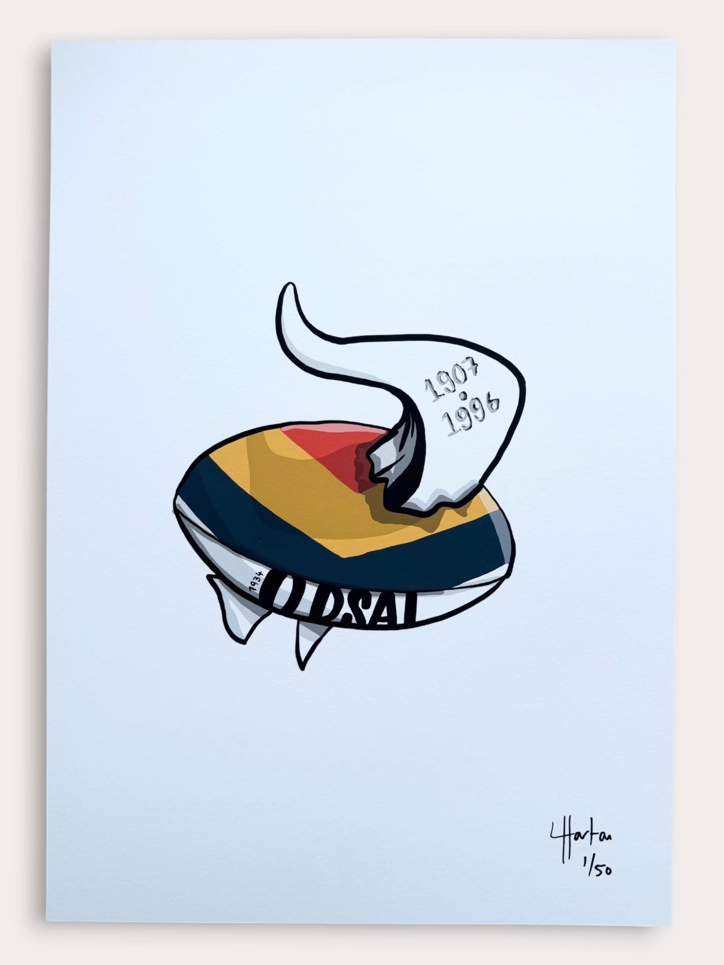 A Bull Horn - Signed Limited Edition Giclee Print (50) - LukeHorton Art