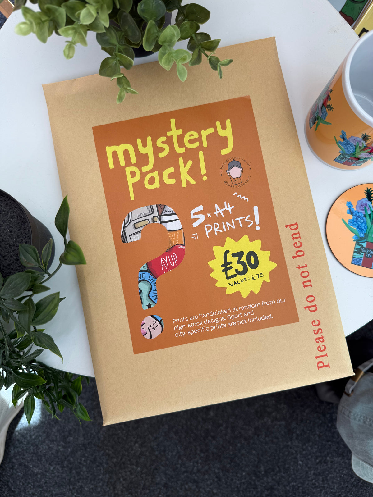 Mystery Pack (A4 Prints x 5) - Yorkshire Art Prints - Luke Horton