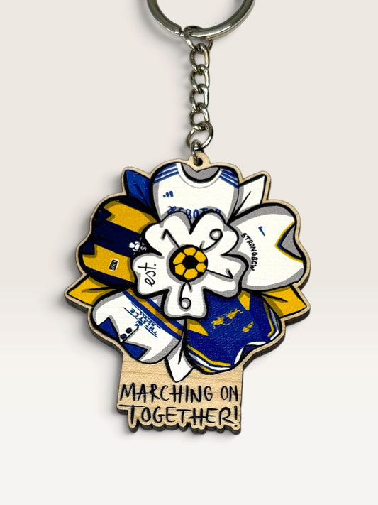 LUFC Marching on together - Keyring