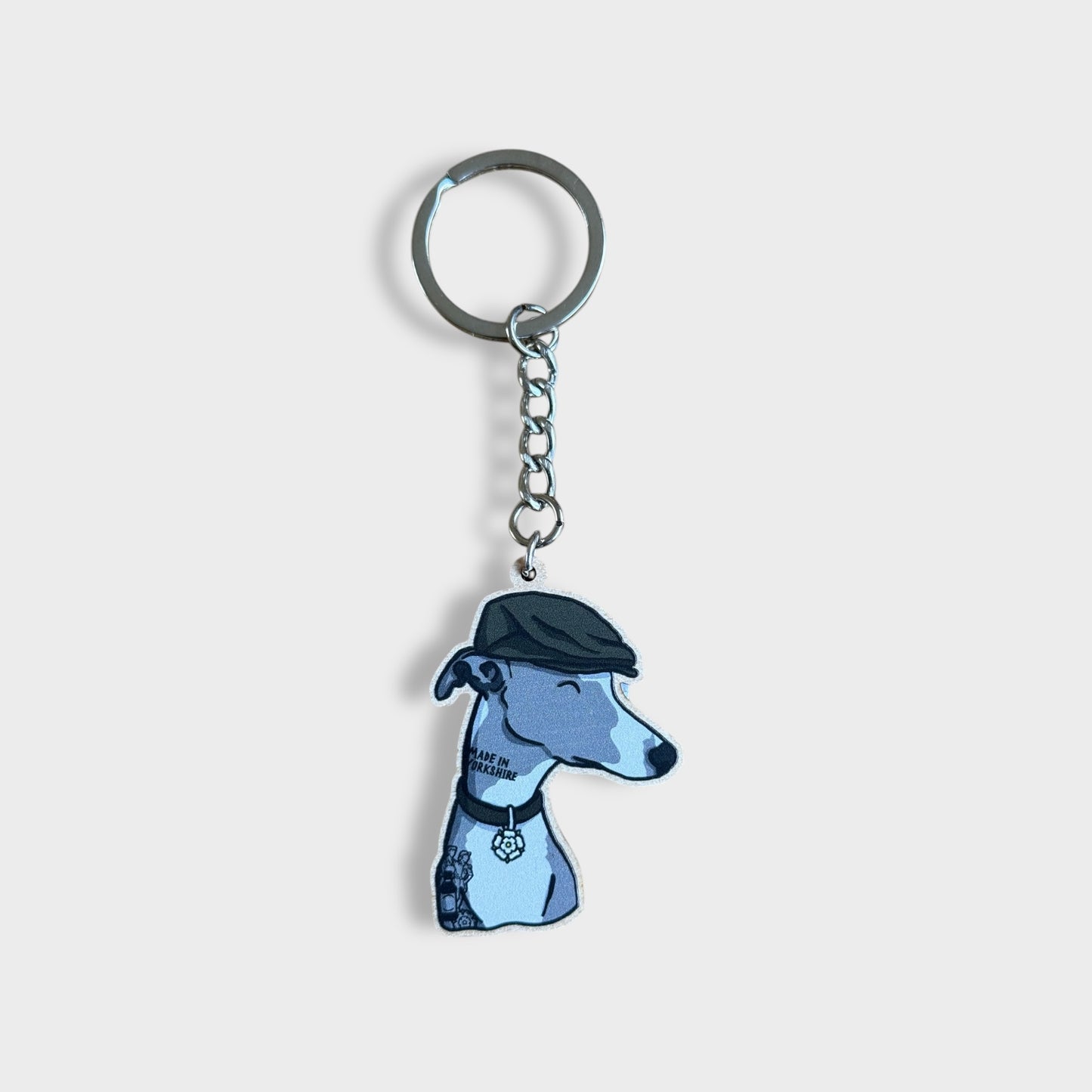 Jack The Whippet Keyring - Yorkshire Art Keyring