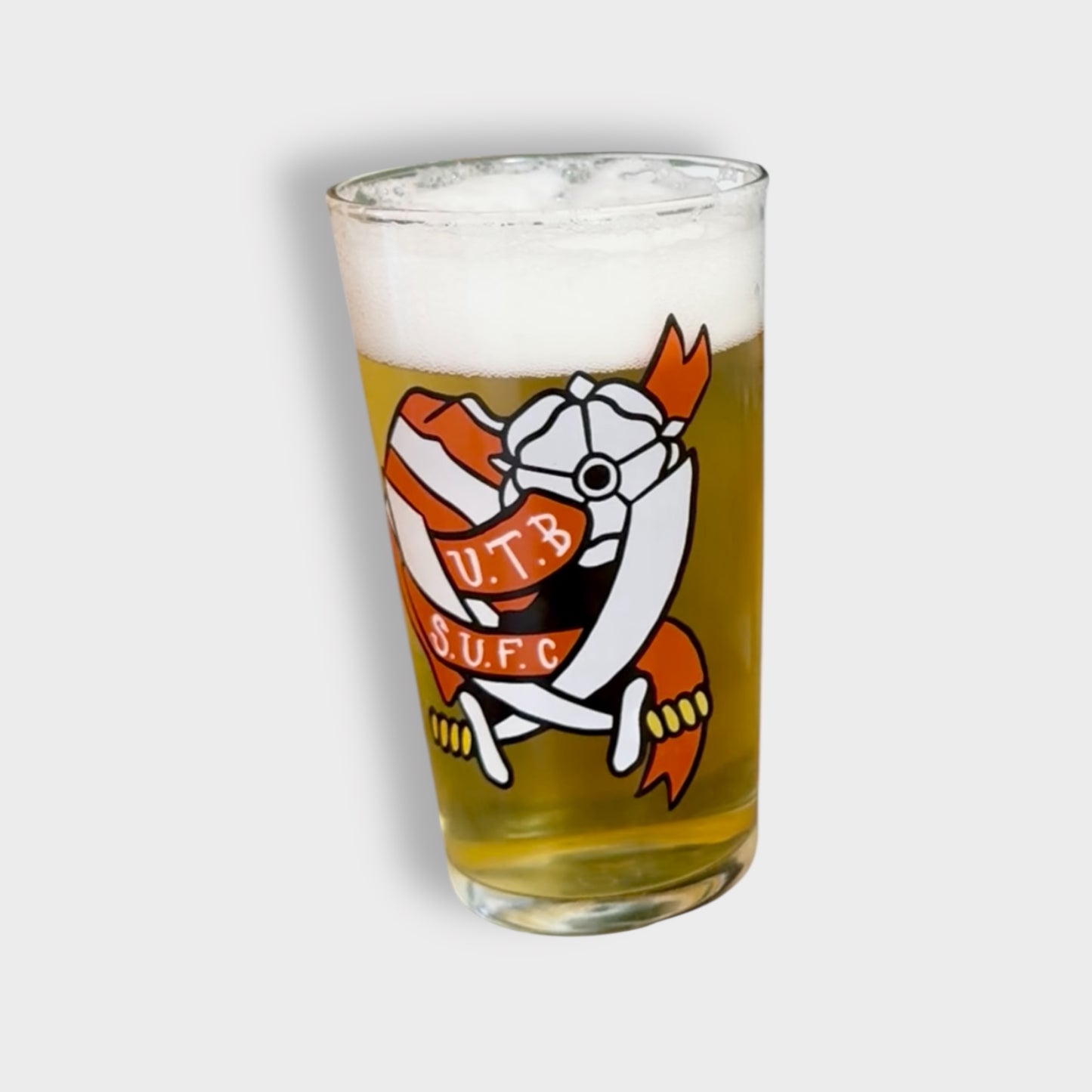 SUFC Tattoo Pint Glass