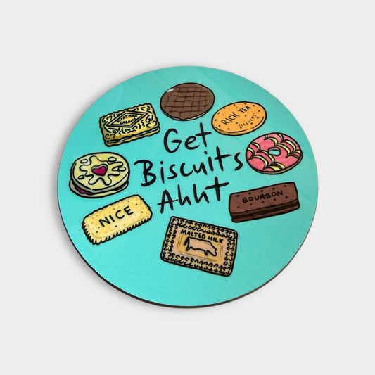 Get Biscuits Ahht Coaster- Luke Horton