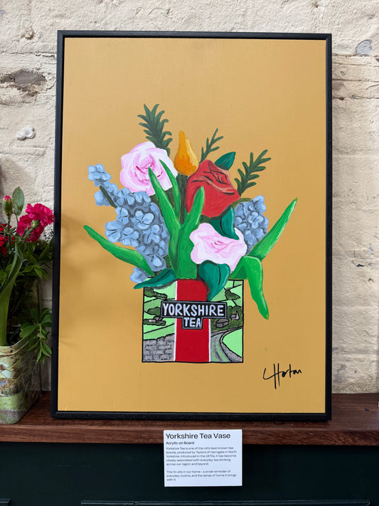 Yorkshire Tea Vase - Original Painting - LukeHorton Art