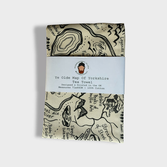 Ye Olde Map of Yorkshire - Tea Towel - Luke Horton