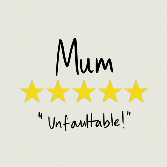 Personalised 5 STAR Mum with Custom Message (Premium Printed Physical Copy)