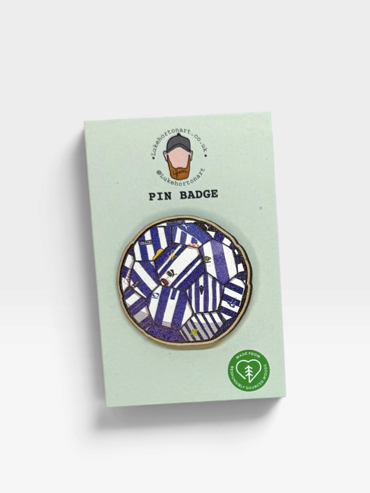 SWFC Ball - ECO Pin Badge - LukeHorton Art