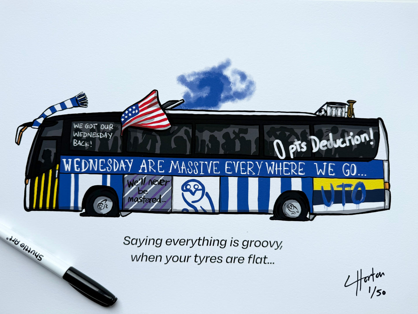 Saying Everything is Groovy - Signed Limited Edition Giclee Print (50) - LukeHorton Art