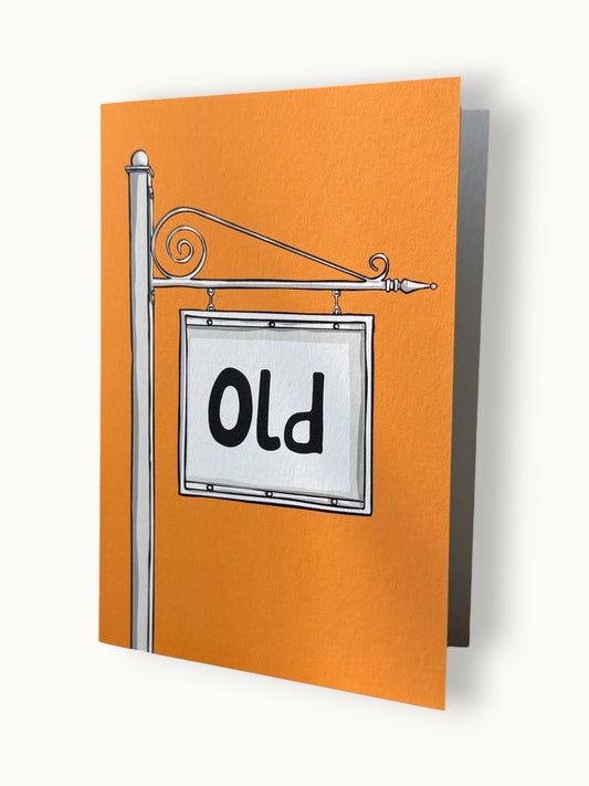 Old - Greetings Card - LukeHorton Art