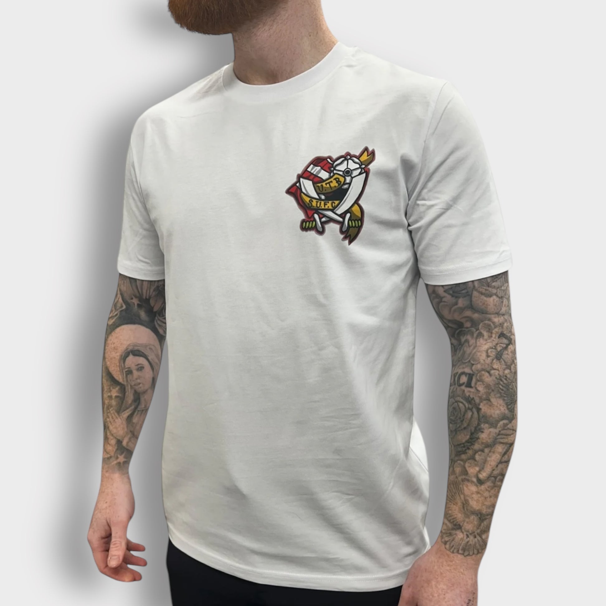 Blades Tattoo Sheffield United Art Unisex T-Shirt Luke Horton