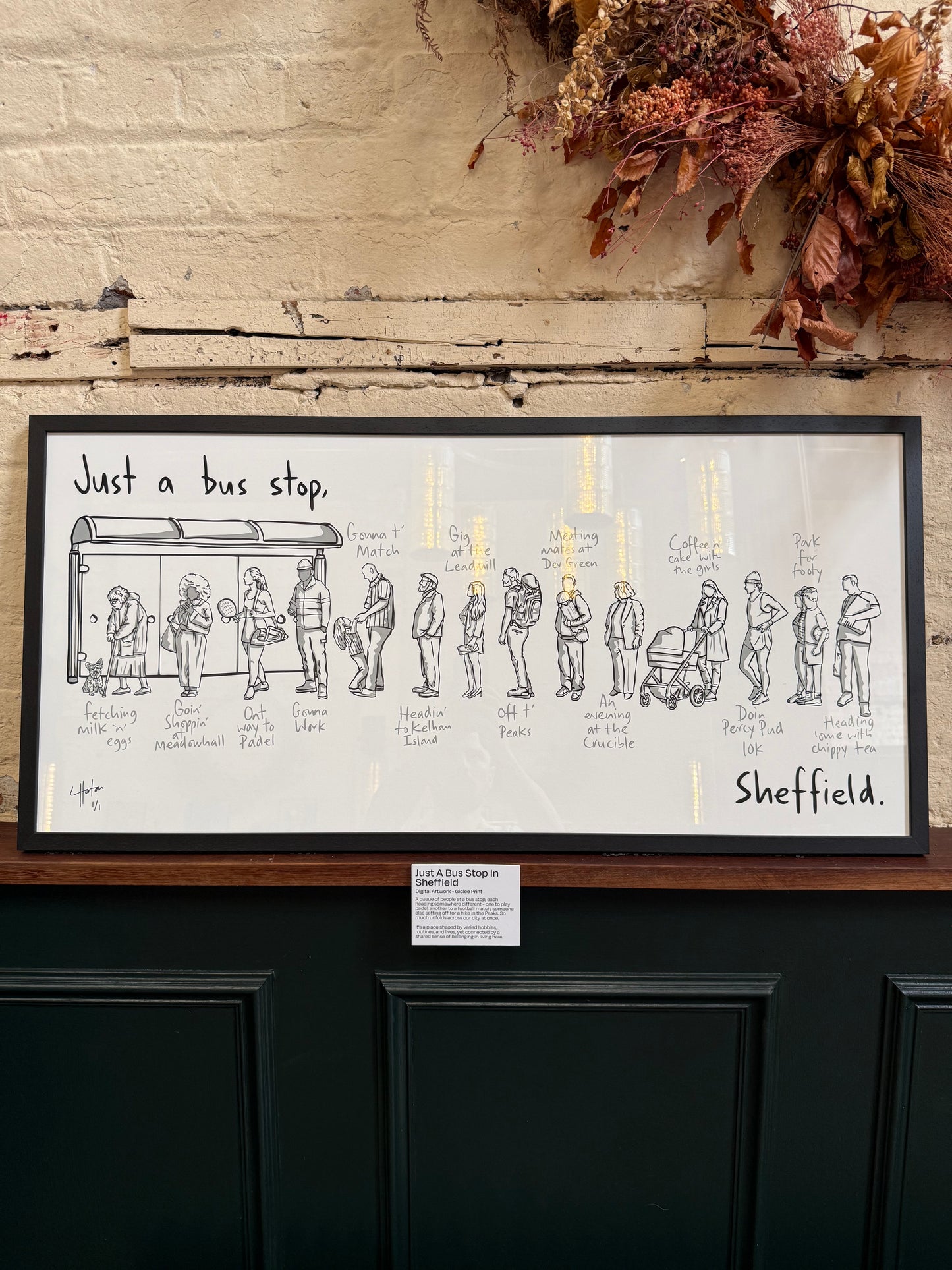 Just A Bus Stop In Sheffield - 1 of 1 Signed Limited Edition Print - LukeHorton Art