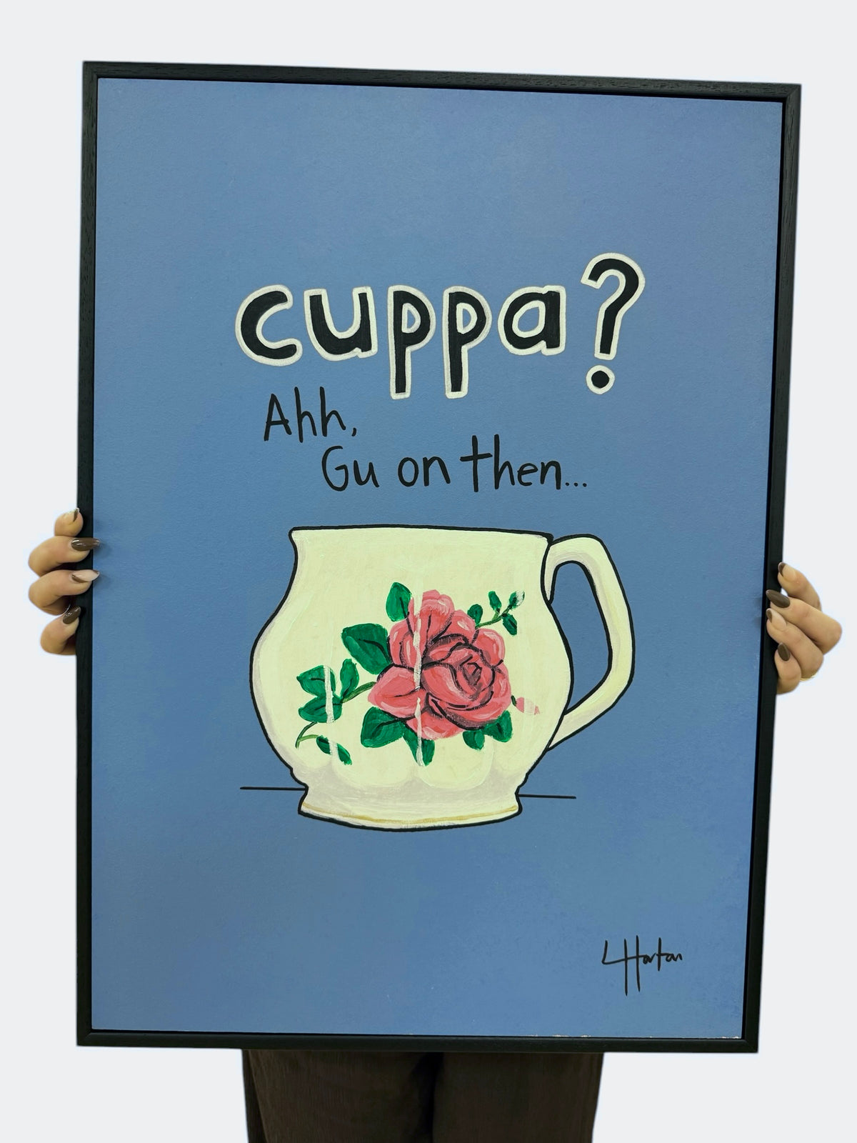 Cuppa? Ahh Gu On Then - Original Painting - LukeHorton Art