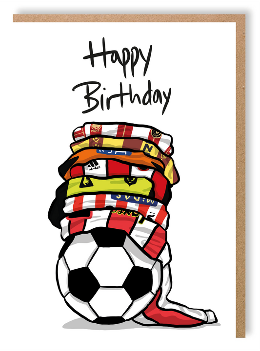 Blades Shirts - Greetings Card - LukeHorton Art