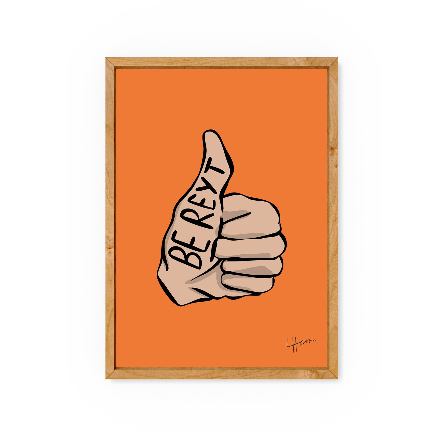 Be Reyt Thumb - Yorkshire Art Print - Luke Horton