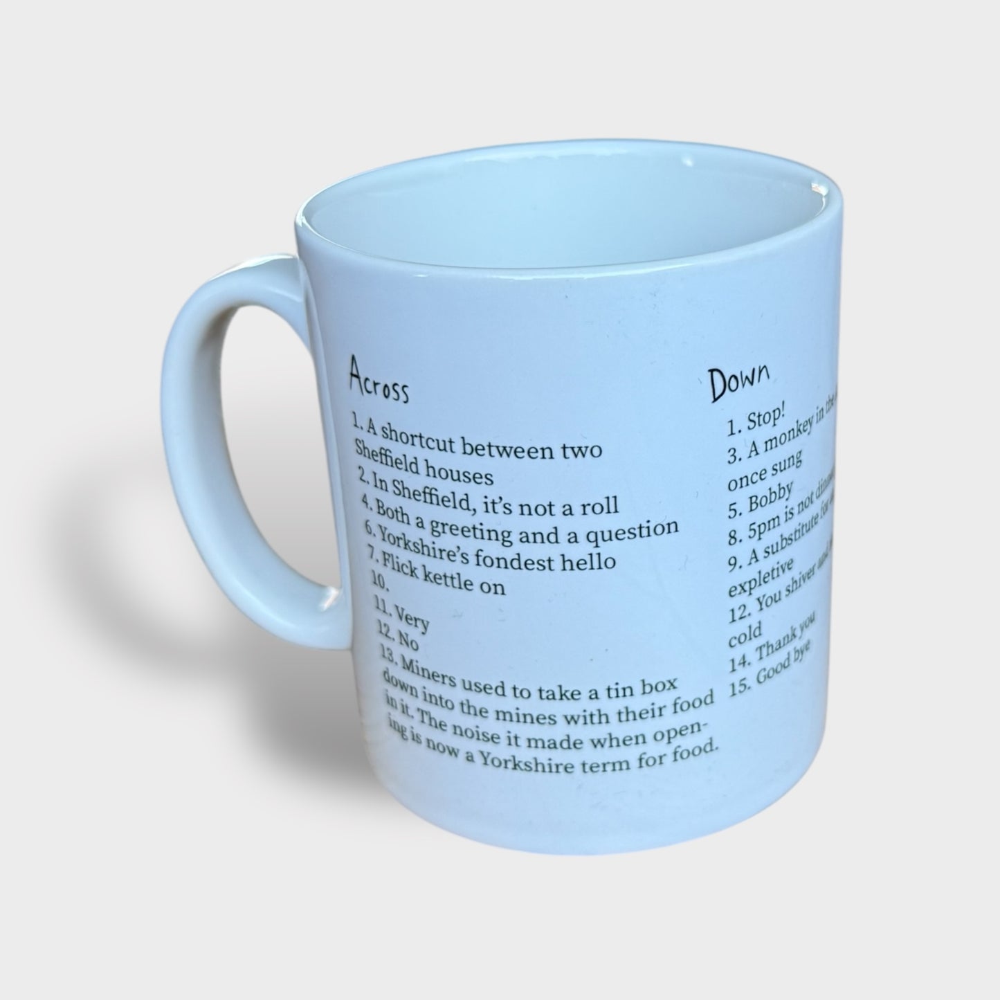 A Yorkshire Crossword Mug  - Yorkshire Mug - Luke Horton