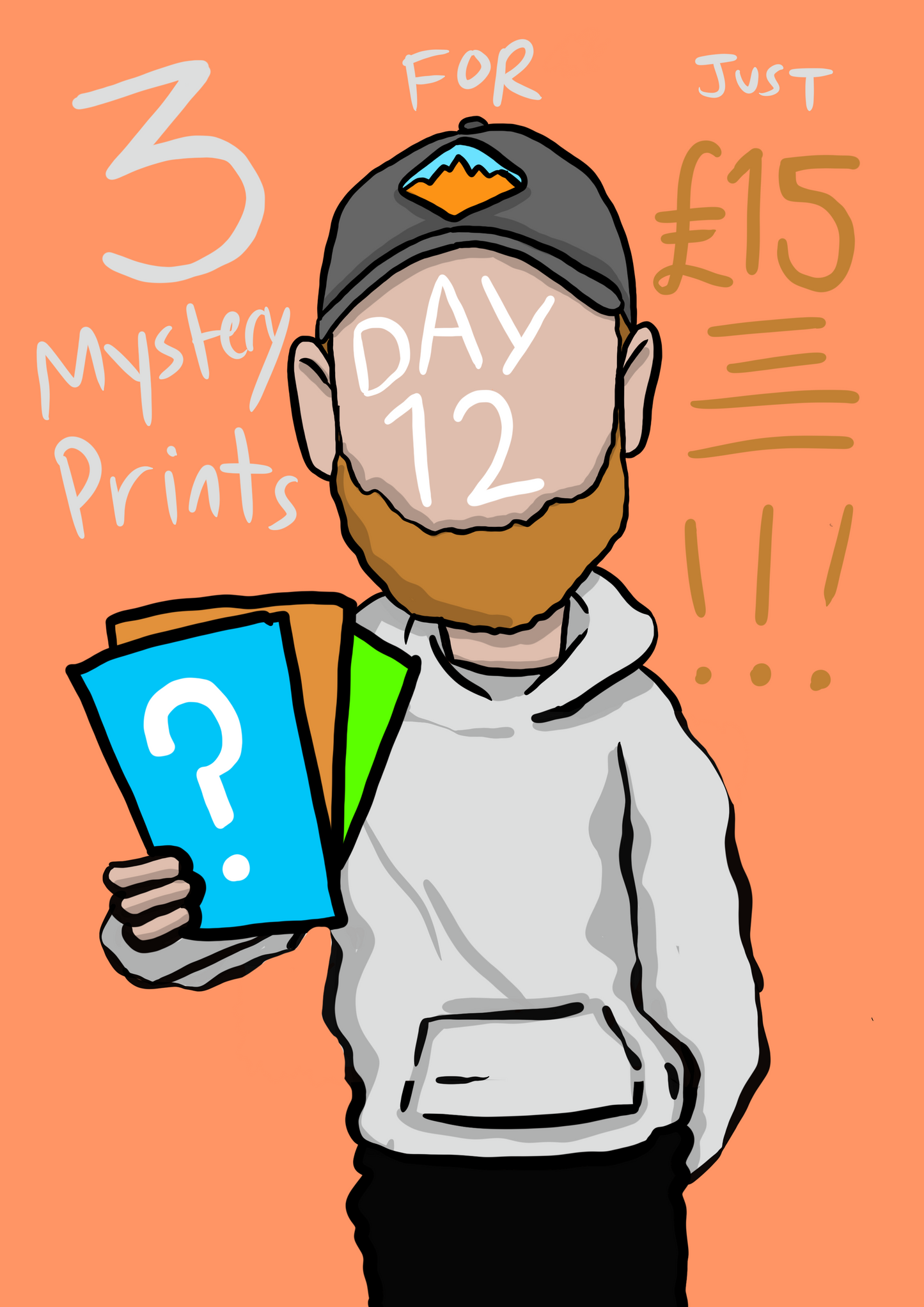 3 x MYSTERY A4 Prints - TODAY ONLY - Luke Horton