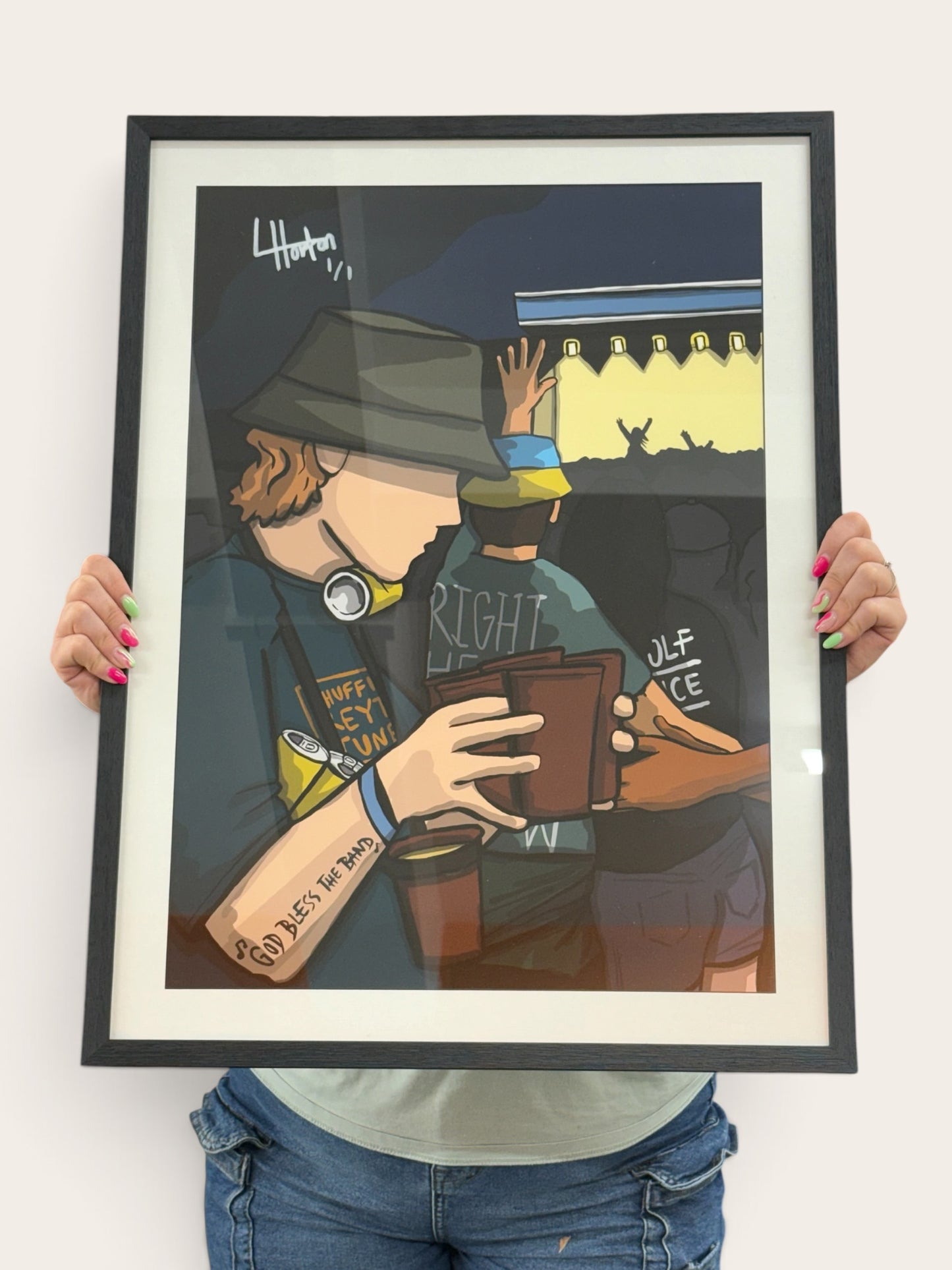 1 of 1 Signed & Framed - Tramlines V.4 - LukeHorton Art