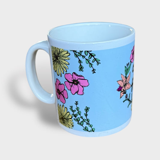 Ayup Flower Mug - Yorkshire Slang Mug-  Luke Horton