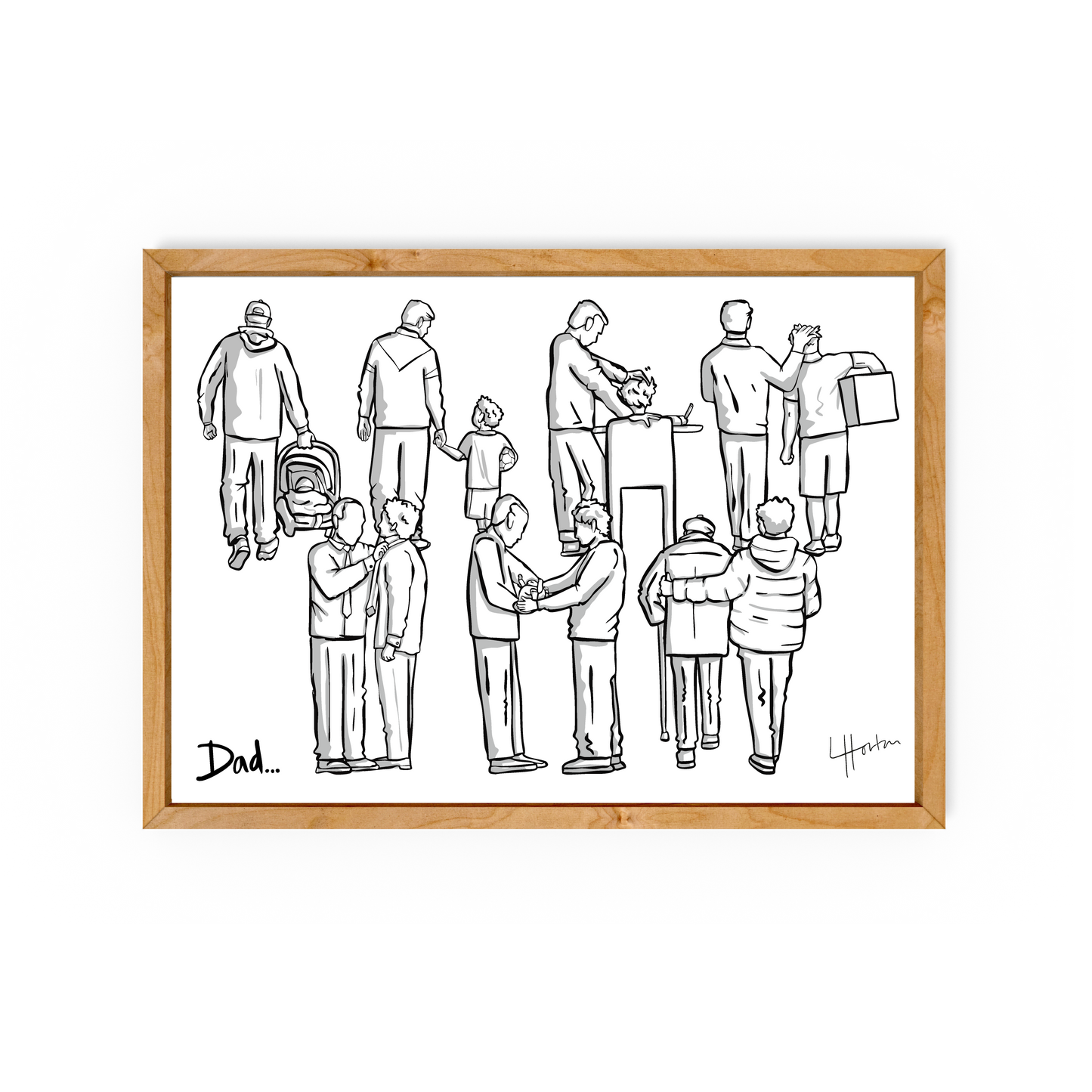 Dad... (Son) (Add Custom Words Option) - Art Print - Luke Horton