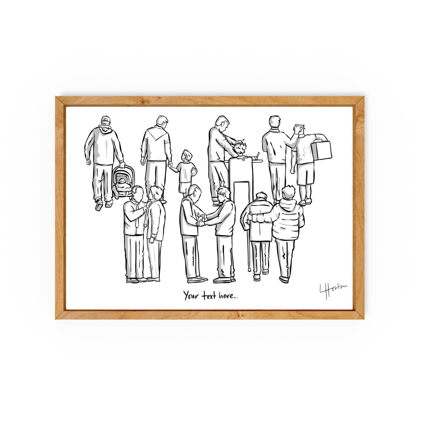 Dad... (Son) (Add Custom Words Option) - Art Print - Luke Horton