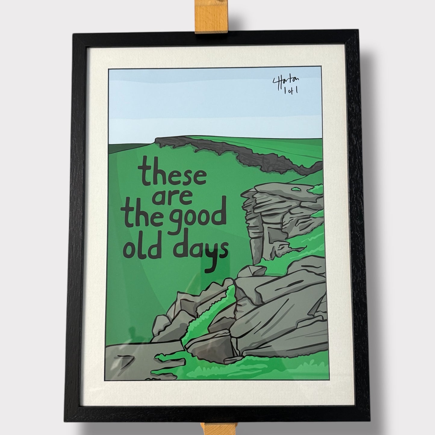 1 of 1 Signed & Framed - These Are The Good Old Days - LukeHorton Art