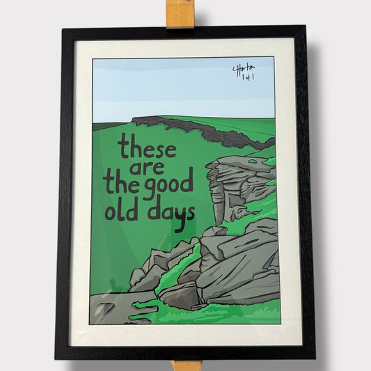 1 of 1 Signed & Framed - These Are The Good Old Days - LukeHorton Art