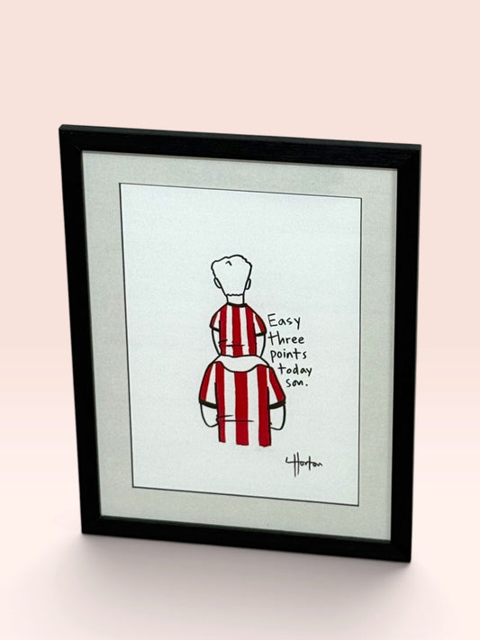 SUFC 3 Points Today - Original Drawing - LukeHorton Art