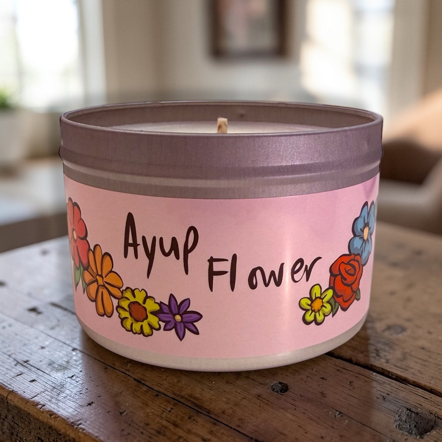 Ayup Flower Candle -LHA x YCC- Large Tin