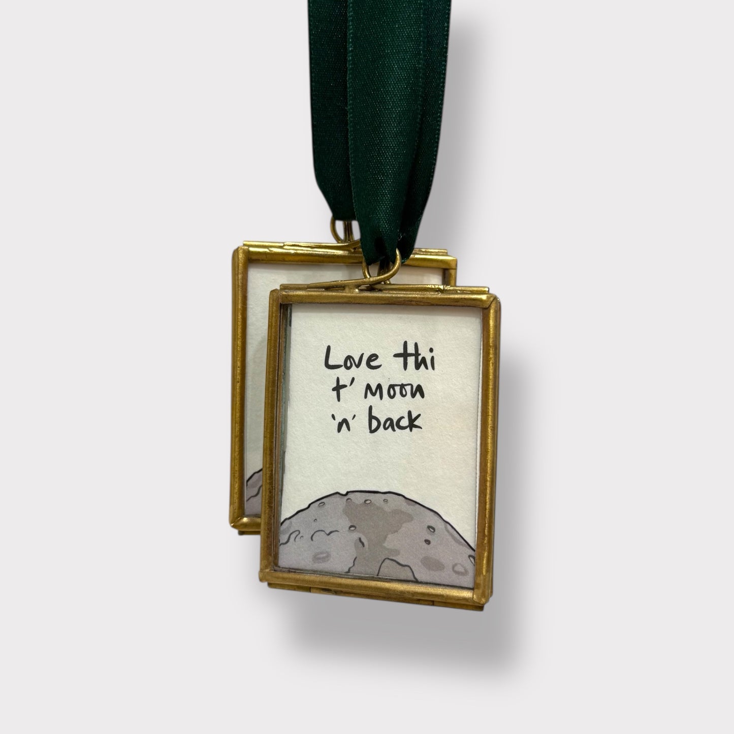 Love thi t' moon n back- Hanging Frame