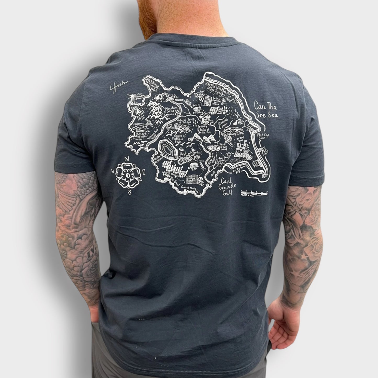 Ye olde Map of Yorkshire - Yorkshire Art Unisex T-Shirt - Luke Horton
