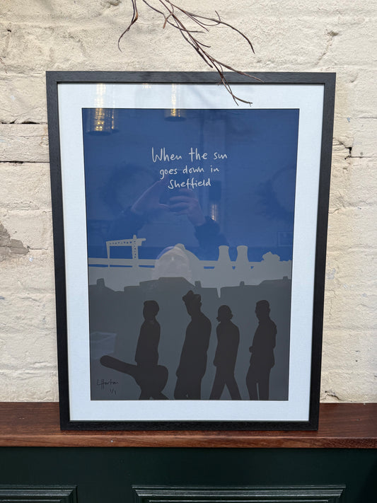 When The Sun Goes Down in Sheffield - 1 of 1 Signed Limited Edition Print - LukeHorton Art