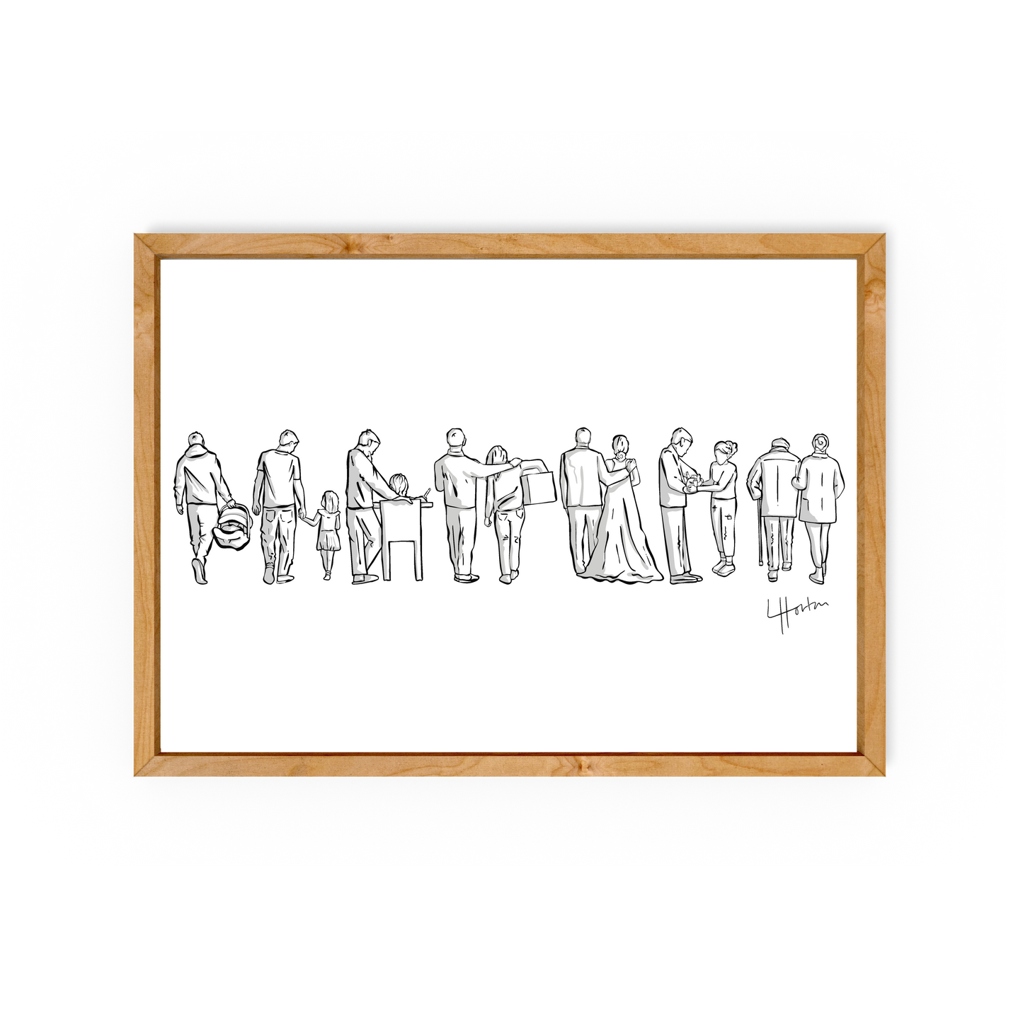 Father & Daughter Story - Art Print - Luke Horton