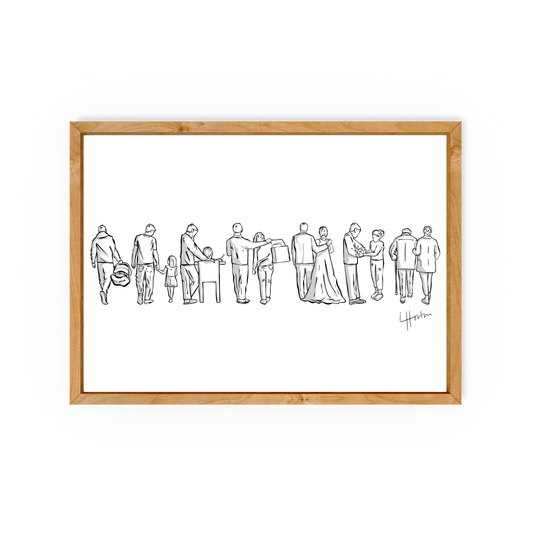 Father & Daughter Story - Art Print - Luke Horton