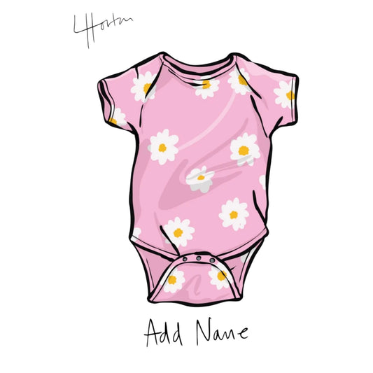 Personalised Baby Grow Nursery Print (Premium Printed Physical Copy)