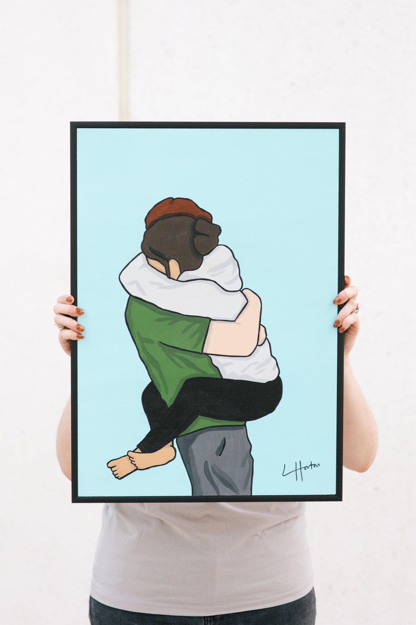 Comforting Embrace - Original Painting - LukeHorton Art