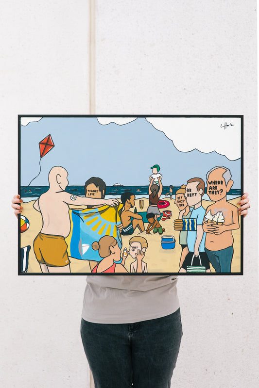 Beach Day - Original Painting - LukeHorton Art