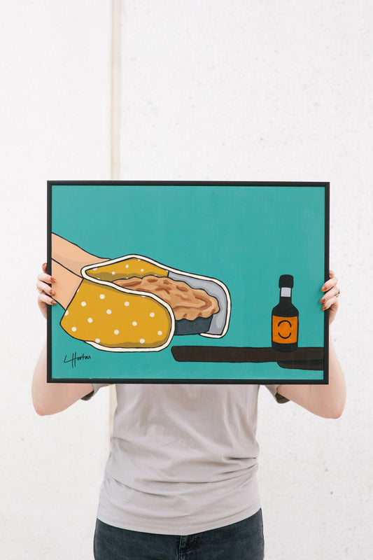 Pie For Tea - Original Painting - LukeHorton Art