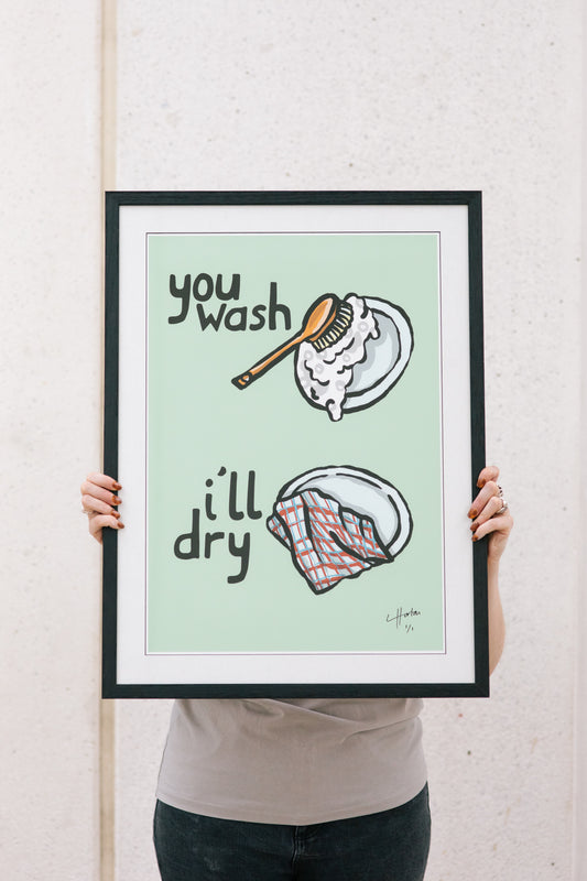 You Wash, I'll Dry - Signed Limited Edition (1 of 1) - LukeHorton Art