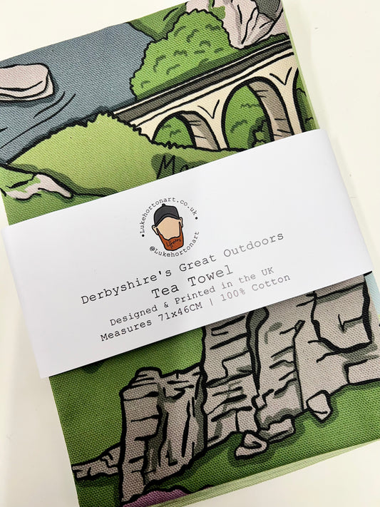 Derbyshire's Great Outdoors - Tea Towel - Luke Horton